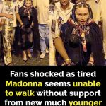 Madonna looks ‘exhausted’ walking in Europe